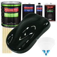 Rock Moss Green - LOW VOC Urethane Basecoat with Clearcoat Auto Paint - Complete Medium Gallon Paint Kit - Professional High Gloss Automotive Coating