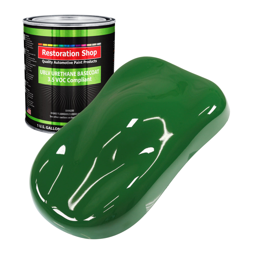 Emerald Green - LOW VOC Urethane Basecoat Auto Paint - Gallon Paint Color Only - Professional High Gloss Automotive, Car, Truck Refinish Coating