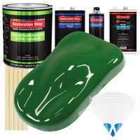 Emerald Green - LOW VOC Urethane Basecoat with Clearcoat Auto Paint - Complete Slow Gallon Paint Kit - Professional High Gloss Automotive Coating