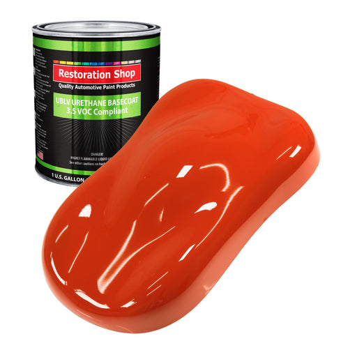Tractor Red - LOW VOC Urethane Basecoat Auto Paint - Gallon Paint Color Only - Professional High Gloss Automotive, Car, Truck Refinish Coating