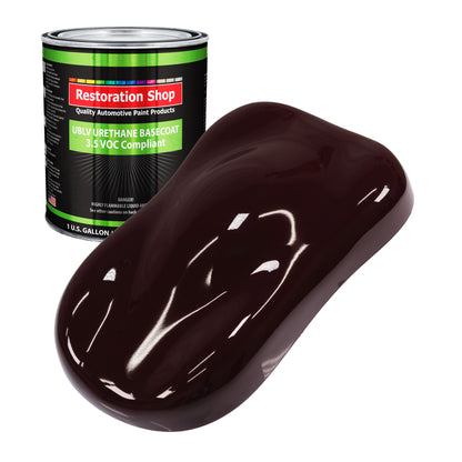 Royal Maroon - LOW VOC Urethane Basecoat Auto Paint - Gallon Paint Color Only - Professional High Gloss Automotive, Car, Truck Refinish Coating
