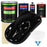 Jet Black (Gloss) - LOW VOC Urethane Basecoat with Clearcoat Auto Paint (Complete Medium Gallon Paint Kit) Professional High Gloss Automotive Coating