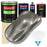 Graphite Gray Metallic - LOW VOC Urethane Basecoat with Clearcoat Auto Paint (Complete Medium Gallon Paint Kit) Professional Gloss Automotive Coating