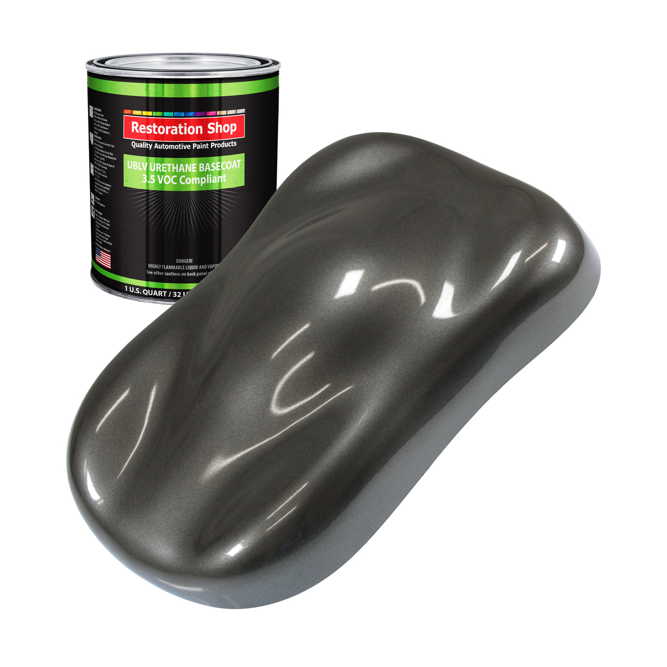 Urethane Basecoat Paint Low VOC - Anthracite Gray Metallic