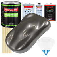 Tunnel Ram Gray Metallic - LOW VOC Urethane Basecoat with Premium Clearcoat Auto Paint - Complete Medium Gallon Paint Kit - Pro Automotive Coating