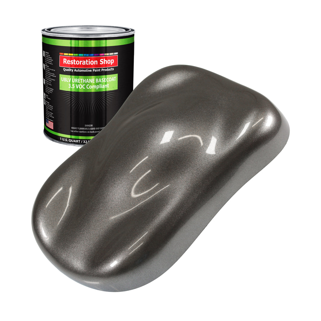 Tunnel Ram Gray Metallic - LOW VOC Urethane Basecoat Auto Paint - Quart Paint Color Only - Professional High Gloss Automotive Coating
