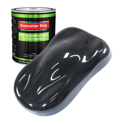 Phantom Black Pearl - LOW VOC Urethane Basecoat Auto Paint - Gallon Paint Color Only - Professional High Gloss Automotive, Car, Truck Refinish Coating