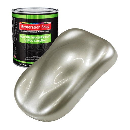 Galaxy Silver Metallic - LOW VOC Urethane Basecoat Auto Paint - Gallon Paint Color Only - Professional Gloss Automotive, Car, Truck Refinish Coating