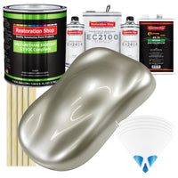 Galaxy Silver Metallic - LOW VOC Urethane Basecoat with European Clearcoat Auto Paint - Complete Gallon Paint Color Kit - Automotive Coating