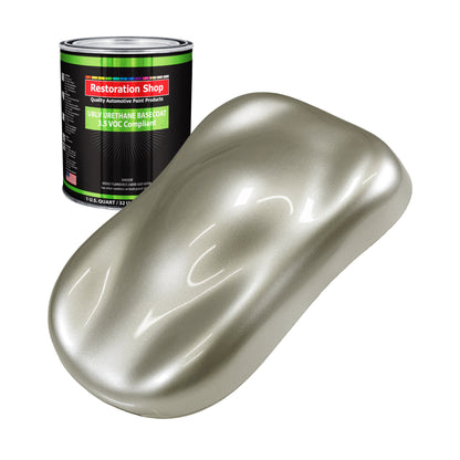 Galaxy Silver Metallic - LOW VOC Urethane Basecoat Auto Paint - Quart Paint Color Only - Professional High Gloss Automotive Coating