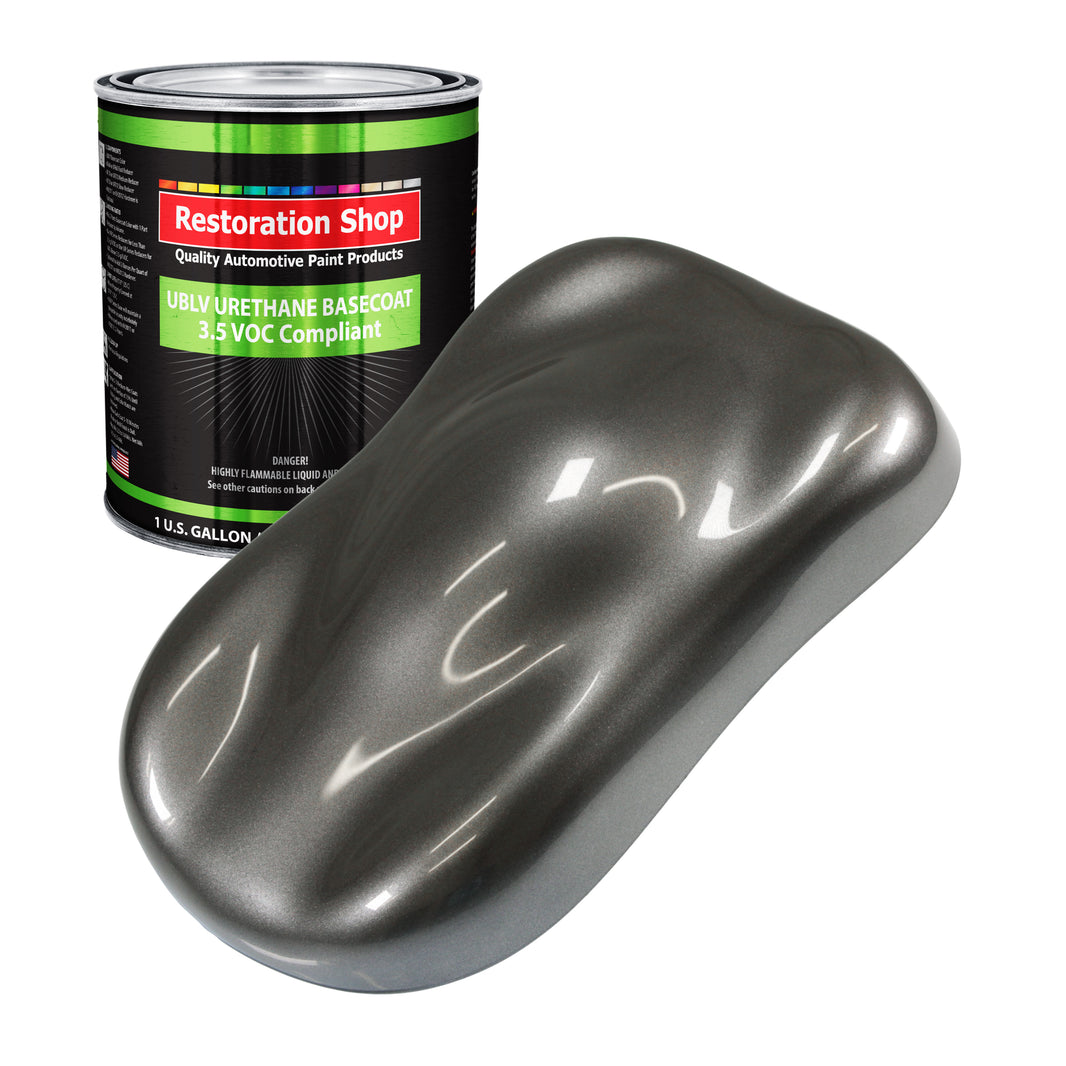 Chop Top Silver Metallic - LOW VOC Urethane Basecoat Auto Paint - Gallon Paint Color Only - Professional Gloss Automotive Car Truck Refinish Coating