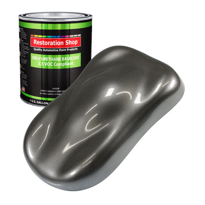 Chop Top Silver Metallic - LOW VOC Urethane Basecoat Auto Paint - Gallon Paint Color Only - Professional Gloss Automotive Car Truck Refinish Coating