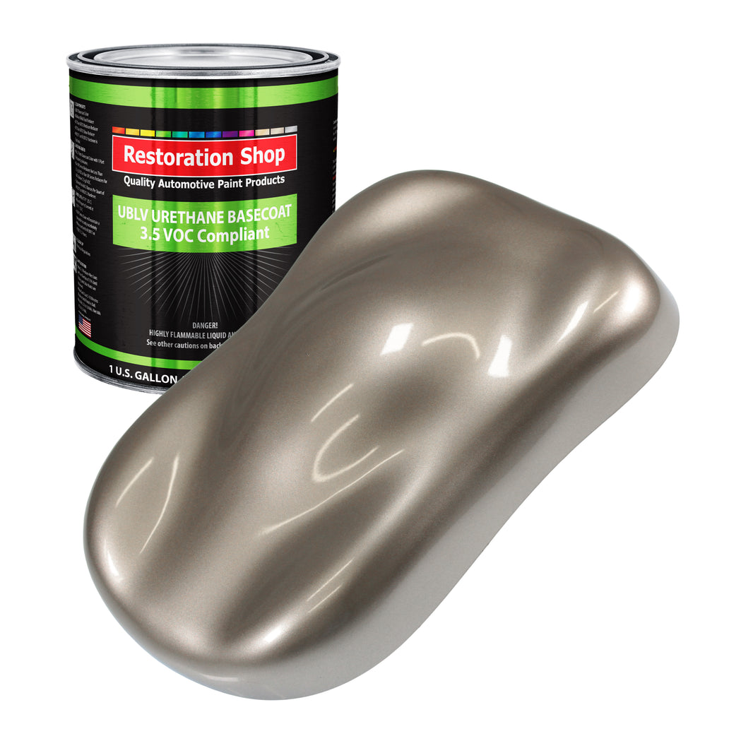 Arizona Bronze Metallic - LOW VOC Urethane Basecoat Auto Paint - Gallon Paint Color Only - Professional Gloss Automotive, Car, Truck Refinish Coating