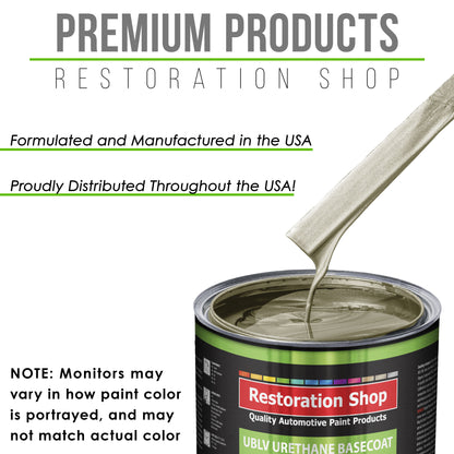Champagne Gold Metallic - LOW VOC Urethane Basecoat Auto Paint - Gallon Paint Color Only - Professional Gloss Automotive, Car, Truck Refinish Coating