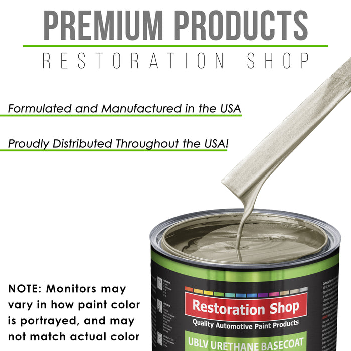 Gold Mist Metallic - LOW VOC Urethane Basecoat Auto Paint - Gallon Paint Color Only - Professional High Gloss Automotive, Car, Truck Refinish Coating