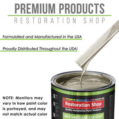 Gold Mist Metallic - LOW VOC Urethane Basecoat with Premium Clearcoat Auto Paint - Complete Medium Quart Paint Kit - Professional Automotive Coating