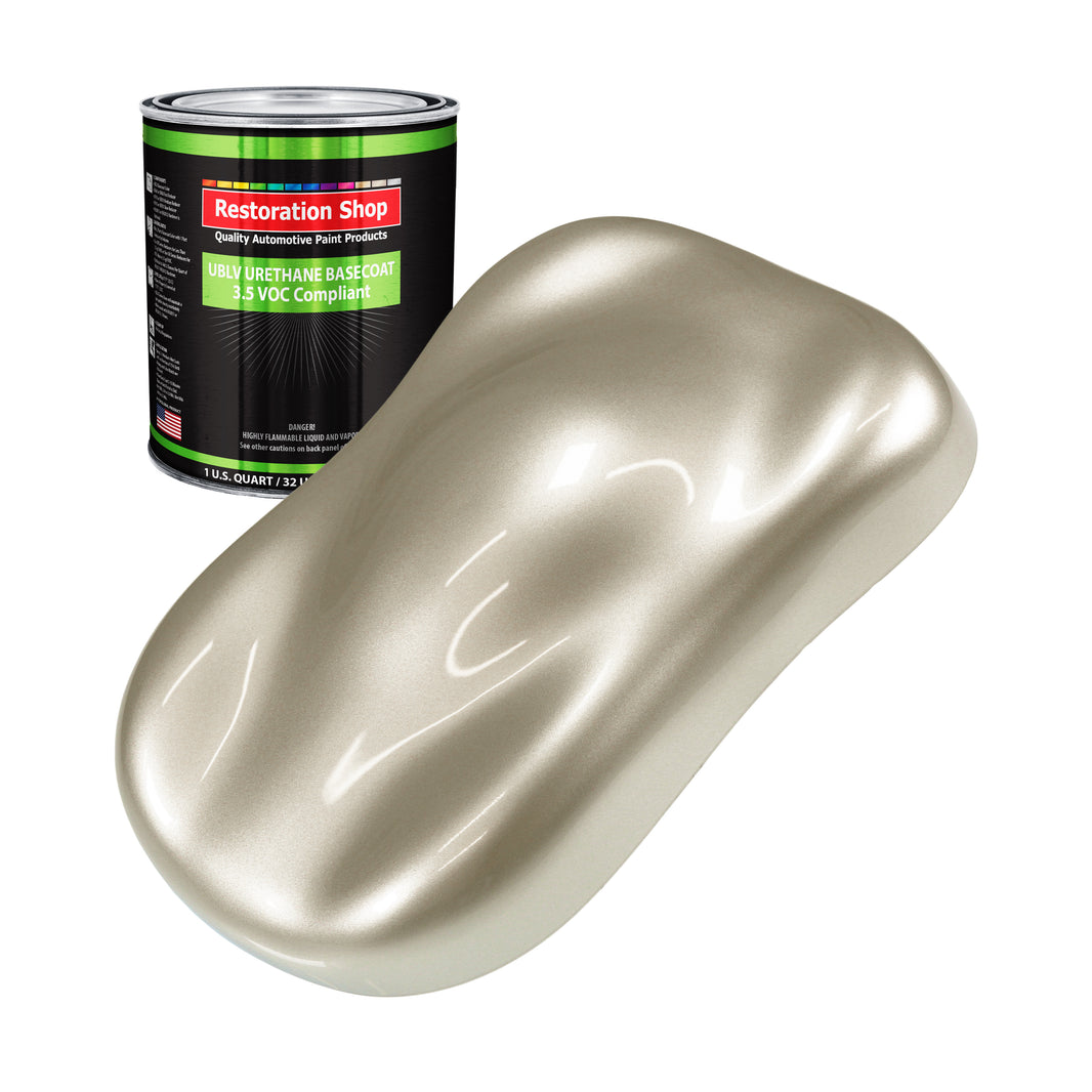 Gold Mist Metallic - LOW VOC Urethane Basecoat Auto Paint - Quart Paint Color Only - Professional High Gloss Automotive Coating