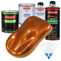 Atomic Orange Pearl - LOW VOC Urethane Basecoat with Premium Clearcoat Auto Paint - Complete Medium Quart Paint Kit - Professional Automotive Coating