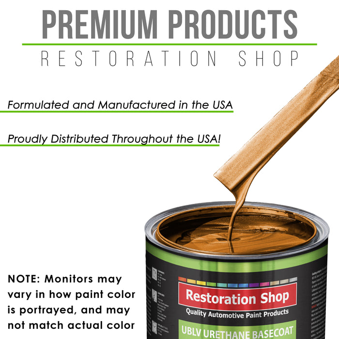 Atomic Orange Pearl - LOW VOC Urethane Basecoat with Clearcoat Auto Paint (Complete Slow Gallon Paint Kit) Professional High Gloss Automotive Coating