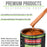 Inferno Orange Pearl Metallic - LOW VOC Urethane Basecoat with Premium Clearcoat Auto Paint - Complete Fast Gallon Paint Kit - Pro Automotive Coating
