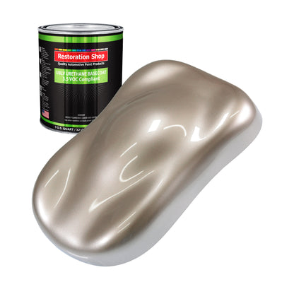 Mocha Frost Metallic - LOW VOC Urethane Basecoat Auto Paint - Quart Paint Color Only - Professional High Gloss Automotive Coating