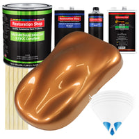 Ginger Metallic - LOW VOC Urethane Basecoat with Clearcoat Auto Paint - Complete Medium Gallon Paint Kit - Professional High Gloss Automotive Coating