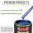 Daytona Blue Pearl - LOW VOC Urethane Basecoat with Premium Clearcoat Auto Paint - Complete Slow Gallon Paint Kit - Professional Automotive Coating