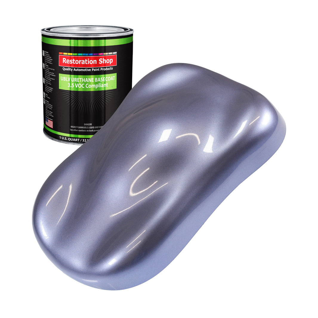Astro Blue Metallic - LOW VOC Urethane Basecoat Auto Paint - Quart Paint Color Only - Professional High Gloss Automotive Coating