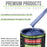 Cosmic Blue Metallic - LOW VOC Urethane Basecoat with Premium Clearcoat Auto Paint (Complete Medium Gallon Paint Kit) Professional Automotive Coating