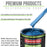 Fiji Blue Metallic - LOW VOC Urethane Basecoat with Premium Clearcoat Auto Paint - Complete Slow Gallon Paint Kit - Professional Automotive Coating