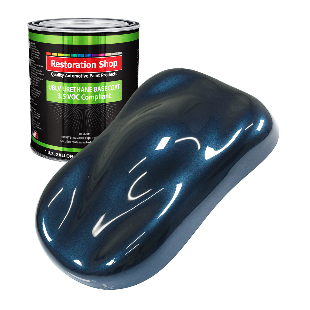 Moonlight Drive Blue Metallic - LOW VOC Urethane Basecoat Auto Paint - Gallon Paint Color Only - Professional Automotive Car Truck Refinish Coating