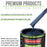 Dark Midnight Blue Pearl - LOW VOC Urethane Basecoat with Clearcoat Auto Paint (Complete Fast Gallon Paint Kit) Professional Gloss Automotive Coating