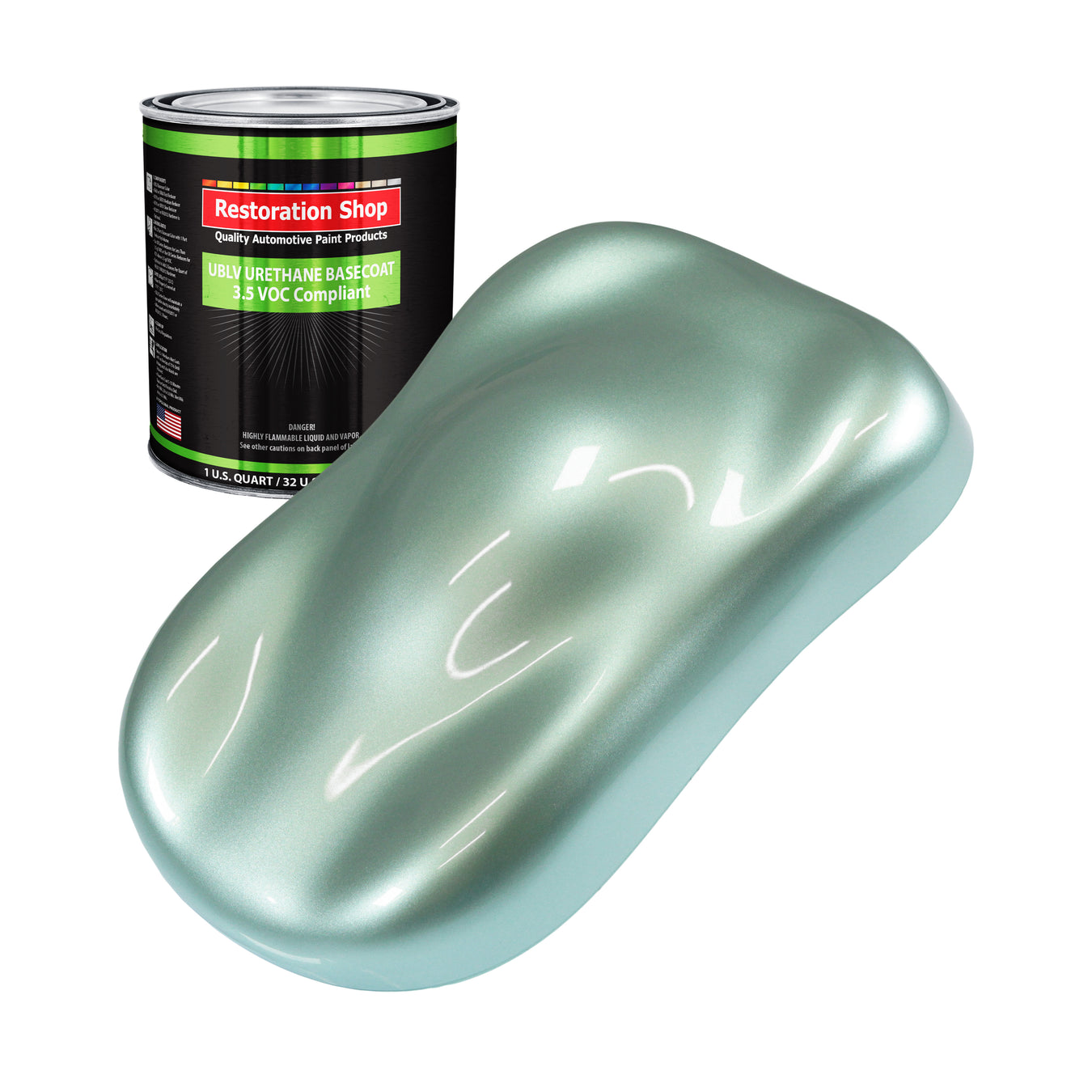 Urethane Basecoat Paint Low VOC - Frost Green Metallic