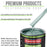 Silver Aqua Metallic - LOW VOC Urethane Basecoat with Clearcoat Auto Paint - Complete Medium Gallon Paint Kit - Professional Gloss Automotive Coating