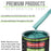 Gulfstream Aqua Metallic - LOW VOC Urethane Basecoat Auto Paint - Gallon Paint Color Only - Professional Gloss Automotive Car Truck Refinish Coating