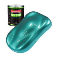 Gulfstream Aqua Metallic - LOW VOC Urethane Basecoat Auto Paint - Quart Paint Color Only - Professional High Gloss Automotive Coating