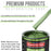 Medium Green Metallic - Low VOC Urethane Basecoat with Clearcoat Auto Paint, 1 Quart Kit - Complete Medium Quart Paint Kit - Pro Automotive Coating