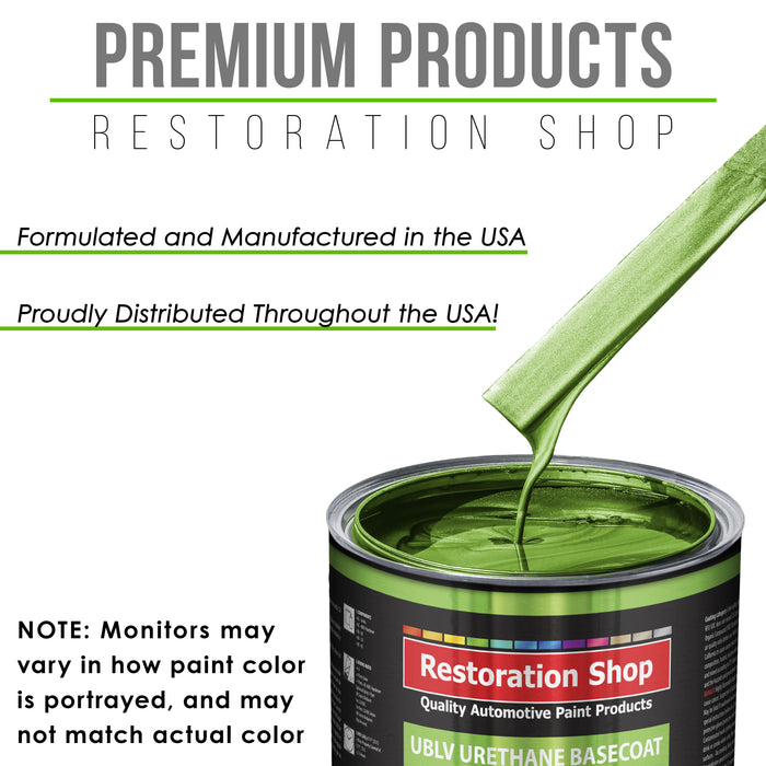 Synergy Green Metallic - LOW VOC Urethane Basecoat with Clearcoat Auto Paint (Complete Medium Gallon Paint Kit) Professional Gloss Automotive Coating