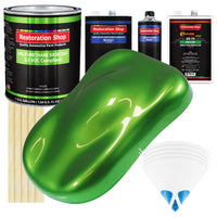 Synergy Green Metallic - LOW VOC Urethane Basecoat with Clearcoat Auto Paint (Complete Medium Gallon Paint Kit) Professional Gloss Automotive Coating