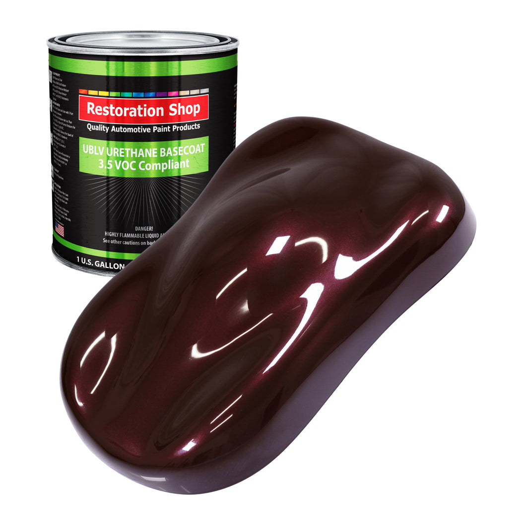 Molten Red Metallic - LOW VOC Urethane Basecoat Auto Paint - Gallon Paint Color Only - Professional High Gloss Automotive, Car, Truck Refinish Coating