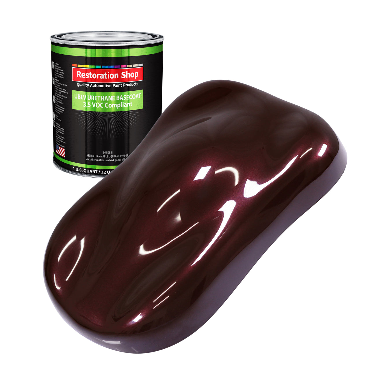 Urethane Basecoat Paint Low VOC - Molten Red Metallic