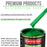 Firemist Green - LOW VOC Urethane Basecoat with Clearcoat Auto Paint - Complete Medium Quart Paint Kit - Professional High Gloss Automotive Coating