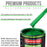 Firemist Green - LOW VOC Urethane Basecoat Auto Paint - Quart Paint Color Only - Professional High Gloss Automotive Coating