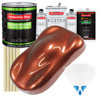 Saddle Brown Firemist - LOW VOC Urethane Basecoat with European Clearcoat Auto Paint - Complete Gallon Paint Color Kit - Automotive Coating