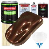 Whole Earth Brown Firemist - LOW VOC Urethane Basecoat with Premium Clearcoat Auto Paint - Complete Medium Gallon Paint Kit - Pro Automotive Coating
