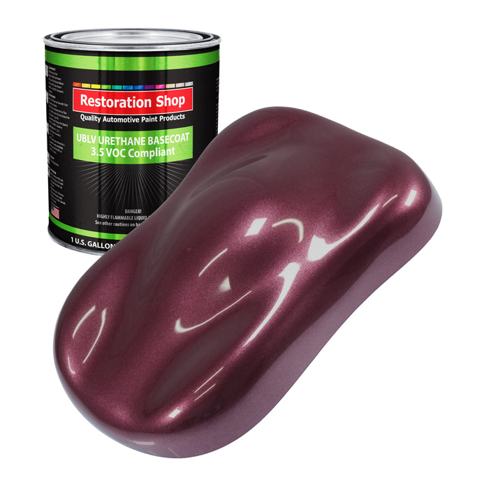 Milano Maroon Firemist - LOW VOC Urethane Basecoat Auto Paint - Gallon Paint Color Only - Professional Gloss Automotive Car Truck Refinish Coating
