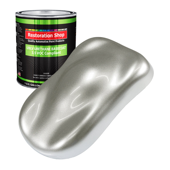 Brilliant Silver Firemist - LOW VOC Urethane Basecoat Auto Paint - Gallon Paint Color Only - Professional Gloss Automotive Car Truck Refinish Coating