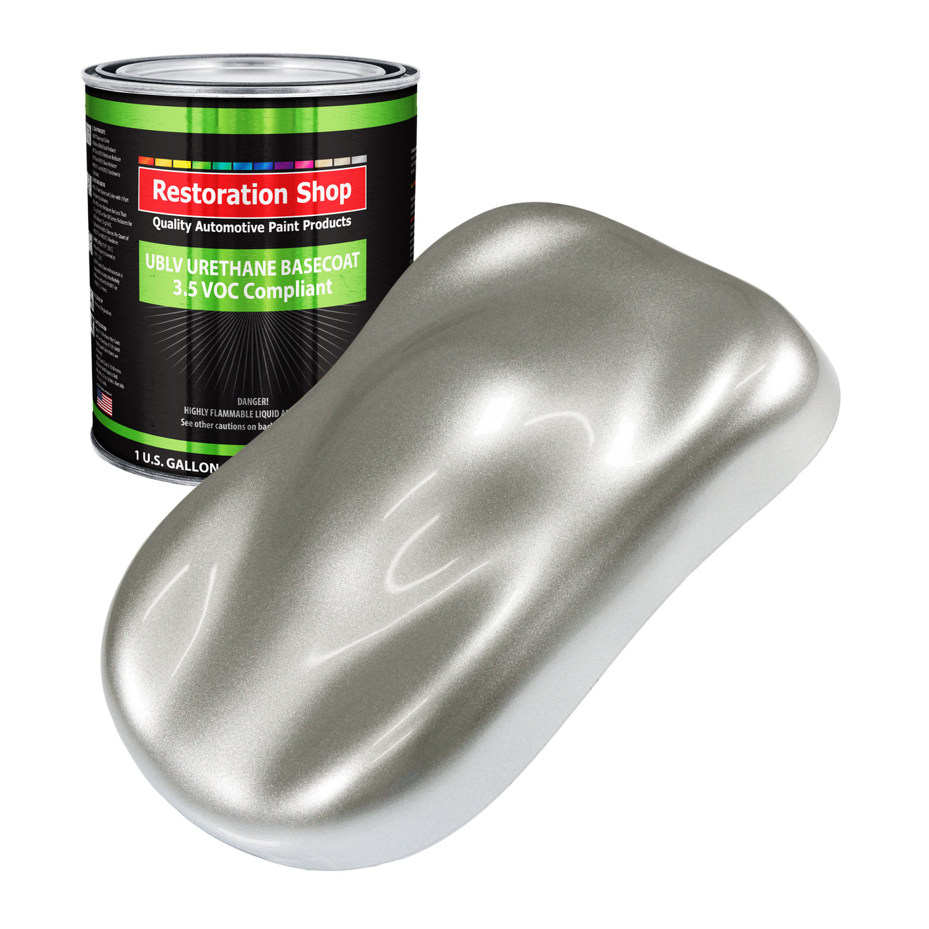 Urethane Basecoat Paint Low VOC - Brilliant Silver Firemist