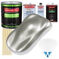 Brilliant Silver Firemist - LOW VOC Urethane Basecoat with Premium Clearcoat Auto Paint - Complete Medium Gallon Paint Kit - Pro Automotive Coating