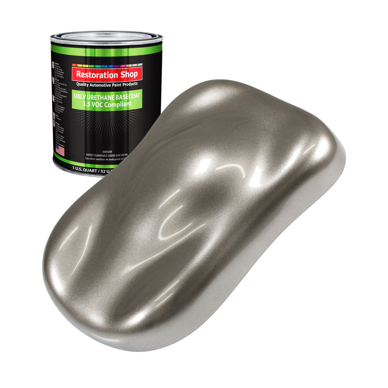 Urethane Basecoat Paint Low VOC - Firemist Pewter Silver